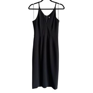 Dress the Population Sleeveless Black Midi Dress Size Small